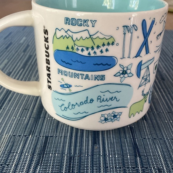 Starbucks Colorado Mug - Blue and White - Picture 2 of 4